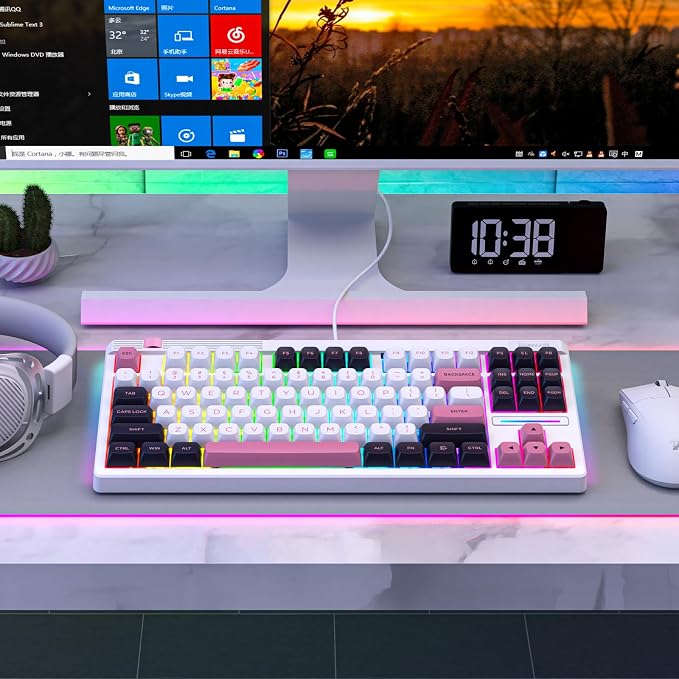 Redragon K729 80% Wired Gasket RGB Gaming Keyboard, 87 Keys TKL Mechanical - Image 5