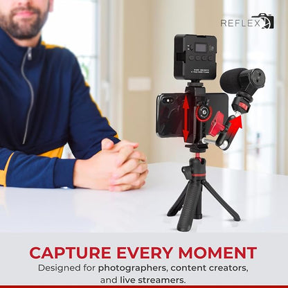 REFLEX CAMERA Metal Mobile Phone Tripod Mount, 360° Rotatable - Image 7
