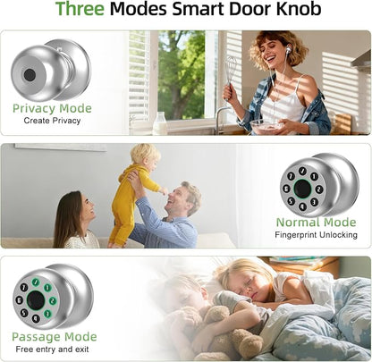 Fingerprint Door Knob, Smart Door Knob, Biometric Door Knob - Image 4