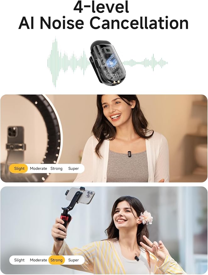 MAONO Wave T1 Mini Wireless Lavalier Microphone - Image 4