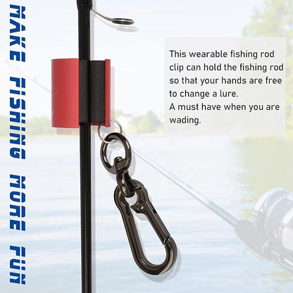 Dovesun Creek Rod Clips Wearable Fishing Rod Holder Clip Fly Fishing Pole - Image 2