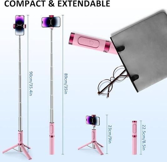 Selfie Stick Tripod, Foldable Cellphone Tripod - Image 2