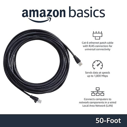 Amazon Basics RJ45 Cat-6 Ethernet Patch Internet Cable, 1Gbps Transfer Speed - Image 2