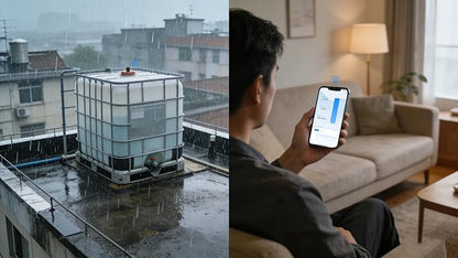 Ultrasonic Level Sensor with 2.4G WiFi, Non-Contact Liquid & Solid Level Monitor - Image 8