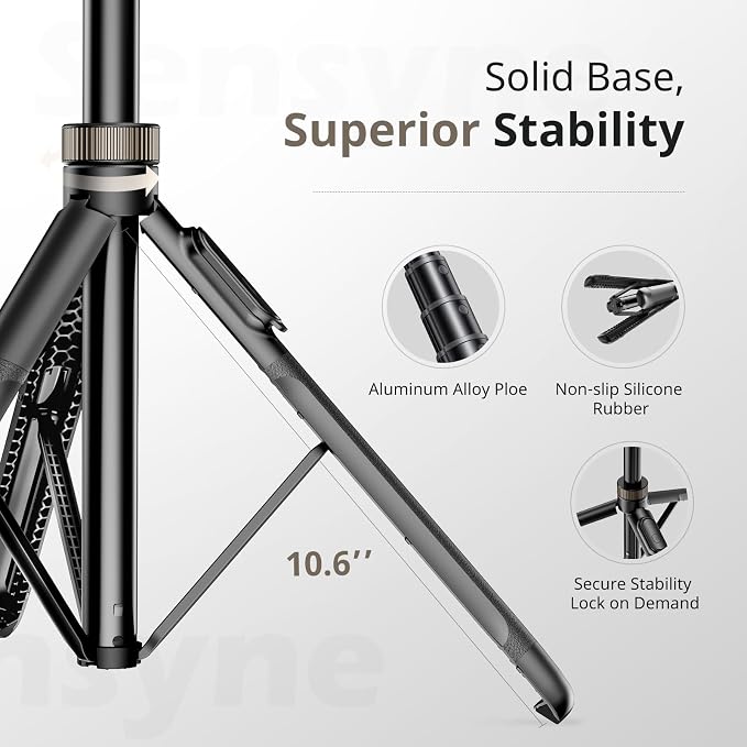 Sensyne 72" Extendable Tripod for iPhone & Selfie Stick - Image 6