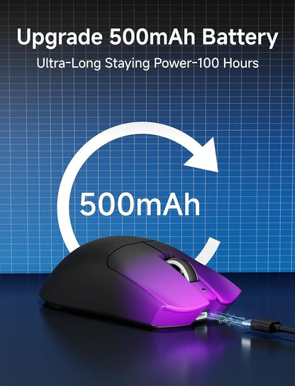 S9 Pro Wireless Gaming Mouse, 59G Ergonomic Computer Mouse, Triple Modes - Image 6