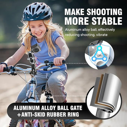 Aluminum Alloy Camera Mounts Clamp Mount Bicycle Handlebar Adapter Mount - Image 3