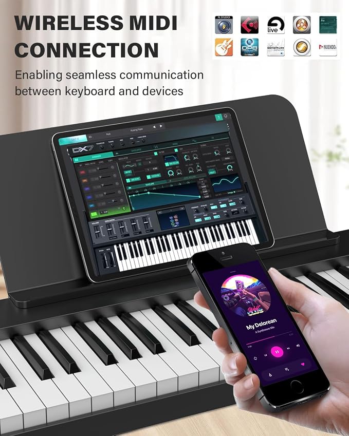 AiJoy 88-Key Piano Keyboard ASP-10F Electric Portable Folding Piano - Image 4