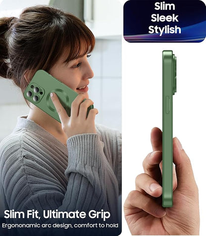 Magnetic for iPhone 15 Pro Max Case Slim Soft Silicone Bumper Shockproof - Image 6