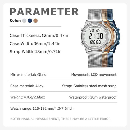 Women's Step Counter Pedometer Watch - Image 8