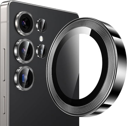 YWXTW S25 Ultra Camera Lens Cover, 9H Tempered Glass Upgraded Metal Edging by YWXTW