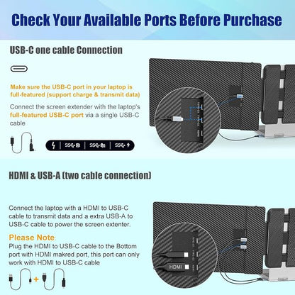 KEFEYA Laptop Screen Extender, Portable Monitor - Image 3