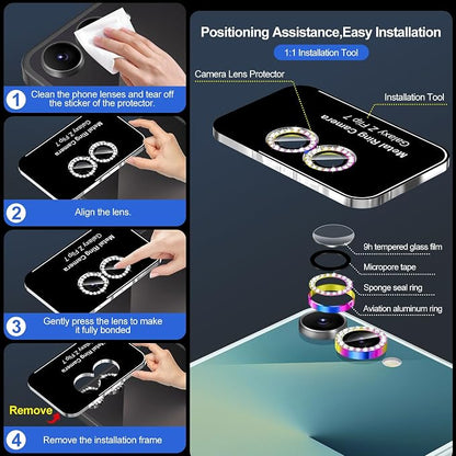 for Samsung Galaxy Z Flip 7 Camera Lens Protector, Individual Metal Ring - Image 6