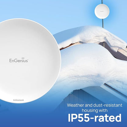 EnGenius Wi-Fi 6 5GHz 1, 200 Mbps, 2x2 Outdoor Wireless Bridge, 26 dBm - Image 3
