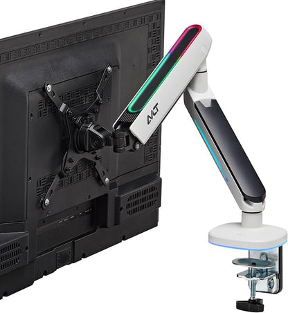 AVLT Single 27”-45” RGB Gaming Monitor Arm Desk Mount Built-in 20 Lighting by AVLT-USA