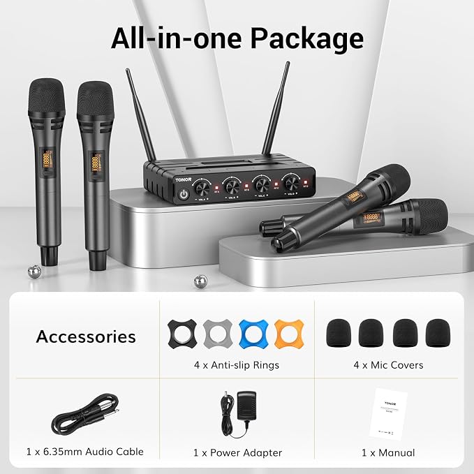 TONOR Wireless Microphones System - Image 9