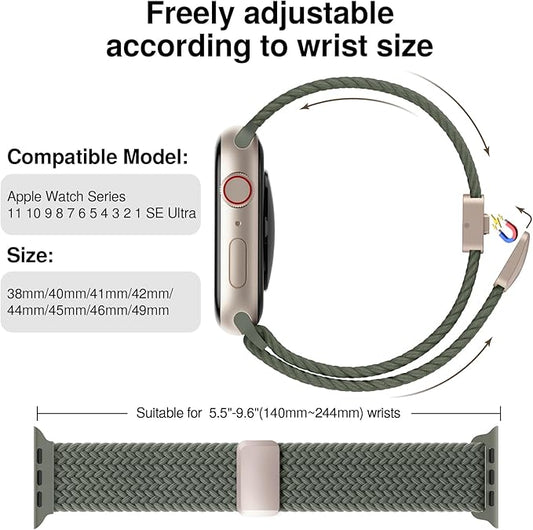 Braided Stretchy Band Compatible - Image 2