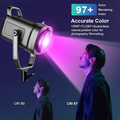 GVM 150W LED Video Light 2700K~7500K RGB Video Light Photography Studio Light - Image 3