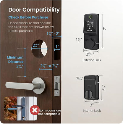 Lockly Secure Pro Smart Lock, 0.2s AI Fingerprint Door Lock, Patented PIN Genie - Image 9