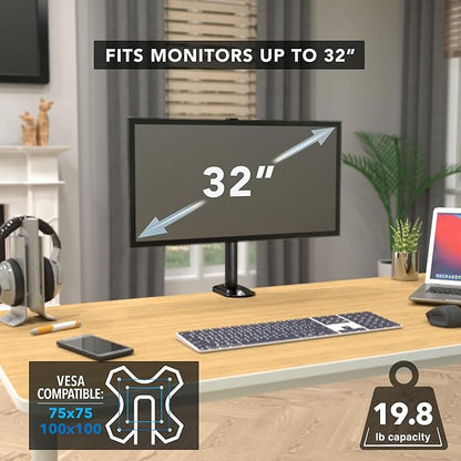 Mount-It! Single Monitor Desk Mount – Computer Screen Stand - Image 5