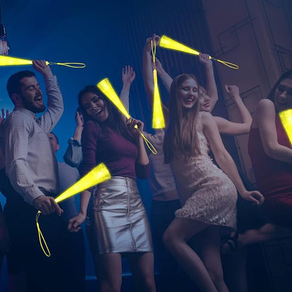 36 Pack Yellow Fiber Optic Glow Stick Wands Bulk - Image 4