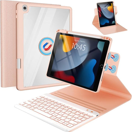 Keyboard Case for iPad 9th/8th/7th Generation-10.2 inch 2021/2020/2019 by BLUTLOTUS