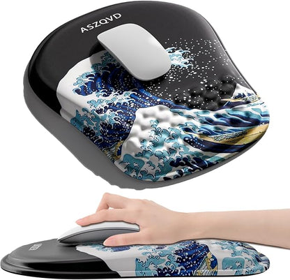 Mouse Pad with Wrist Rest, Ergonomic Mousepads with Wrist Support, Soft Lycra by Unknown
