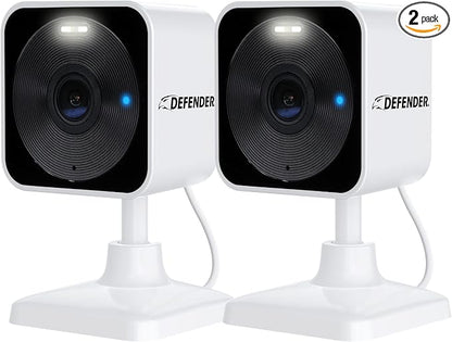 Defender GO 2K AI Powered WiFi Indoor/Outdoor Home, Baby Security Camera by Defender