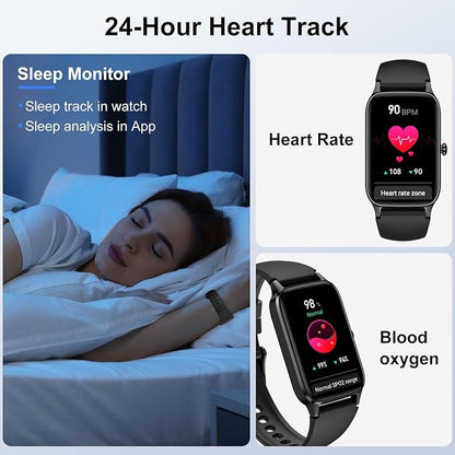 Jugeman Smart Watch for Men Women, 1.57" Smartwatch, 2026 New Fitness Tracker - Image 3