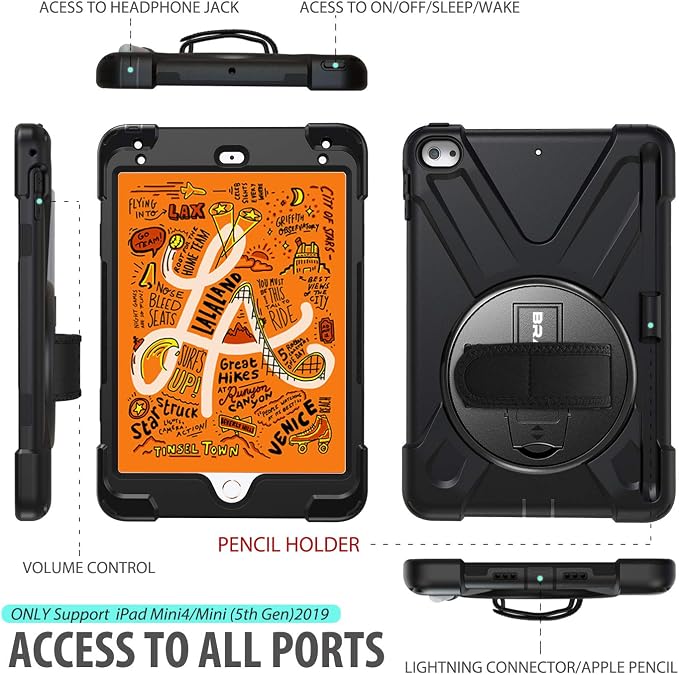 BRAECN iPad mini 5 Case, iPad mini 4 Case, Heavy Duty Shockproof Protective - Image 2
