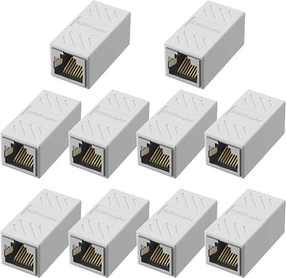 Jadaol UL Listed Shielded RJ45 Coupler, 10Gbps Gold-Plated Contacts Aluminum by Jadaol