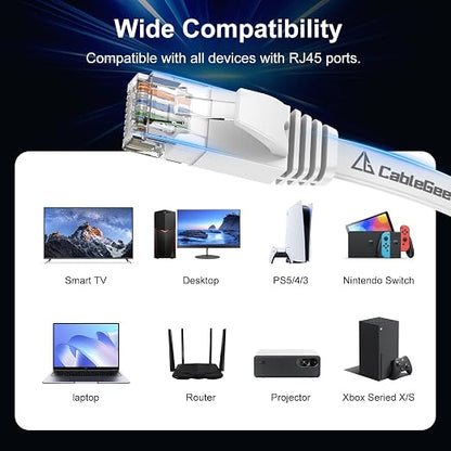 Cat 6 Ethernet Cable 150 ft, Indoor&Outdoor, High Speed 10Gbps Internet Network - Image 7