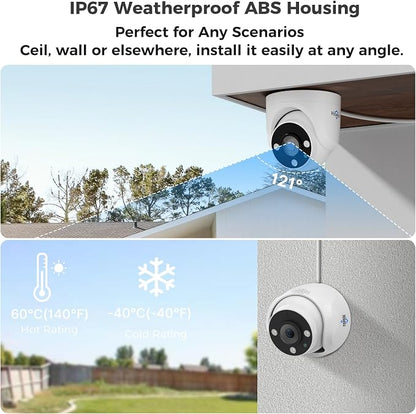 Hiseeu 12 Channel Wired Security Camera System - Image 5