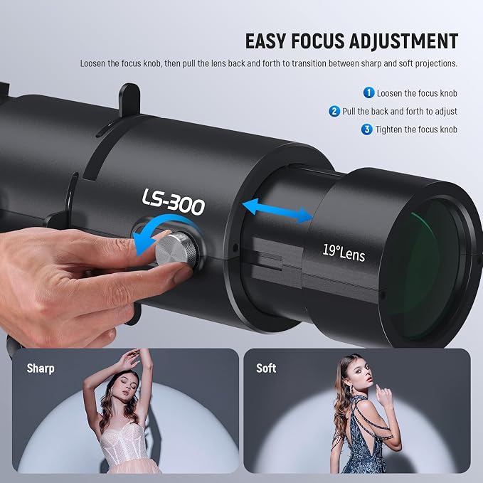 NEEWER LS-300 Spotlight Optical Snoot - Image 5