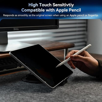 Privacy Screen Protector for iPad Air 5th&Air 4th/ iPad Pro 11, Anti Glare Blue - Image 6