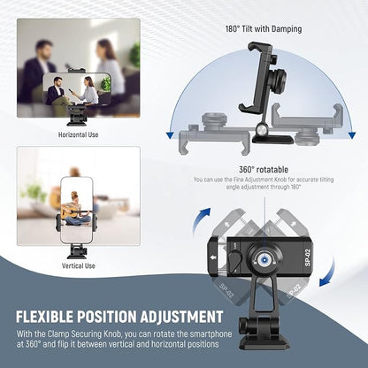 NEEWER Metal Phone Tripod Mount Adapter - Image 4