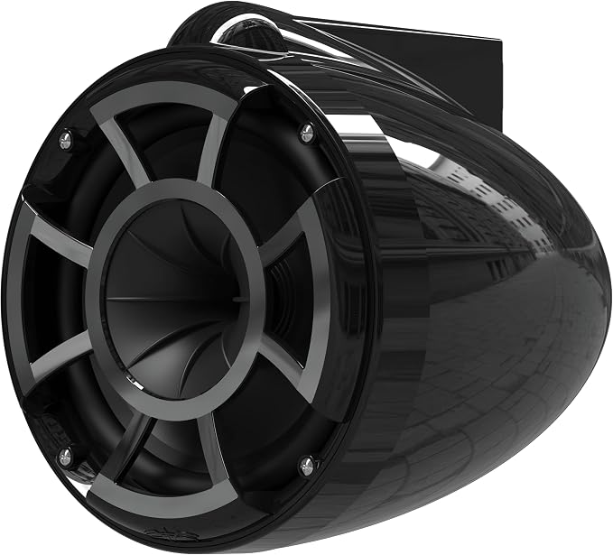 wet sounds Rev 8 Black V2 Revolution Series 8" Black Tower Speakers w/Fixed - Image 5