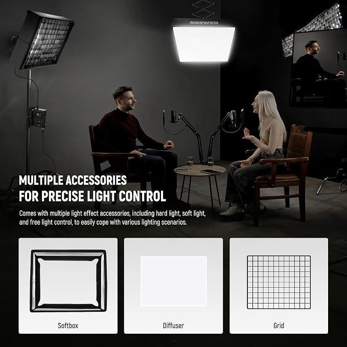 NEEWER 115W Flexible LED Video Light, Studio RGB Panel Light Mat Kit - Image 7