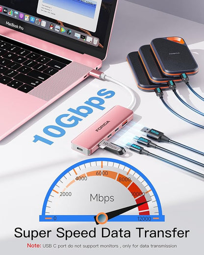 USB C Hub, 10Gbps USB 3.1 Adapter - Image 4