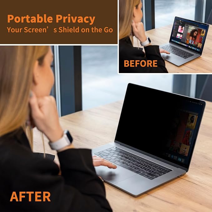 Privacy Screen for MacBook Pro 16 Inch, Removable Anti-Spy Filter for Mac Pro - Image 6