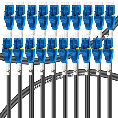 20-Pack - 10m Uniboot LC to LC Armored Fiber Patch Cable, Singlemode 9/125um by Bangun