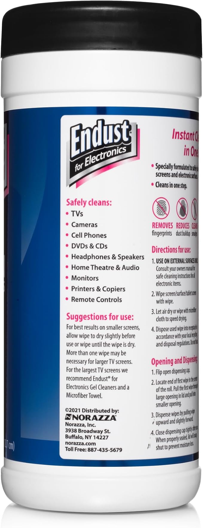 Endust For Electronics; Screen & Surface Cleaning Wipes, For TV, Computer - Image 5