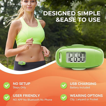 3D Pedometer for Walking, Simple Walking Step Counter - Image 3