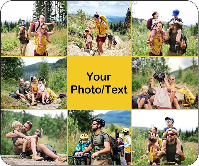 Custom Mouse Pad, Personalized Mouse Pad by PersonalizedphotogiftsforValentinesDayChristmasBirthdayParty