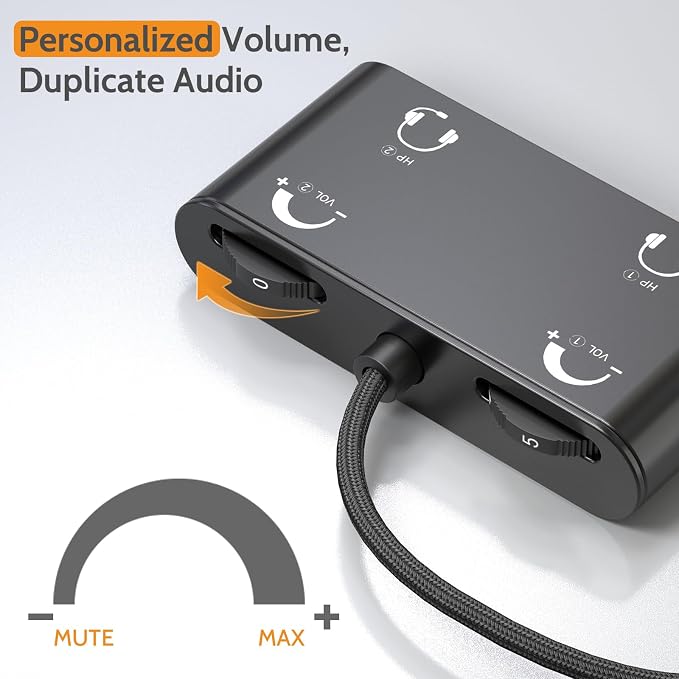 Cubilux USB C Headphone Splitter - Image 3