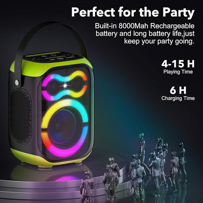 Portable Bluetooth Speakers 80W Big Powerful Wireless Outdoor Loud Stereo Deep - Image 4