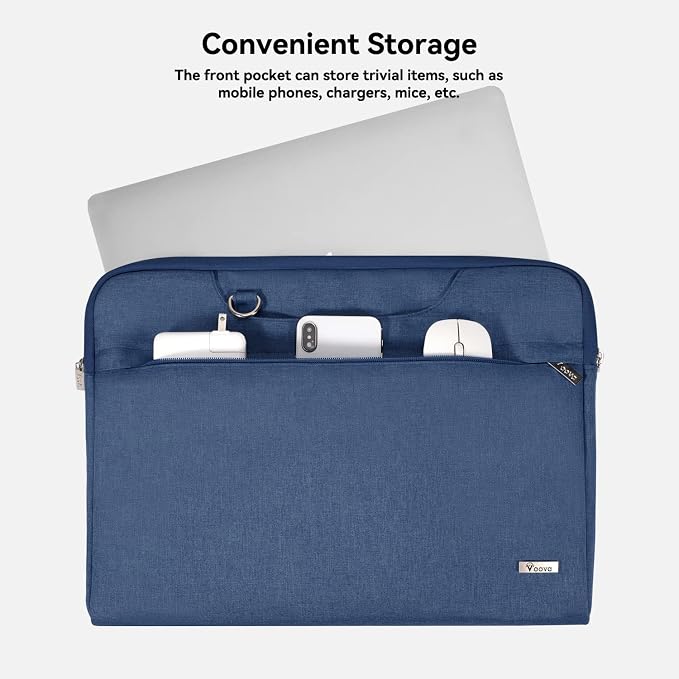 Voova Laptop Bag 13 14 Inch, Waterproof Computer Sleeve Carrying Case - Image 2