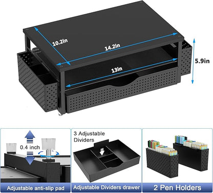 Desk Organizer and Accessories, Computer Monitor Stand Riser - Image 5