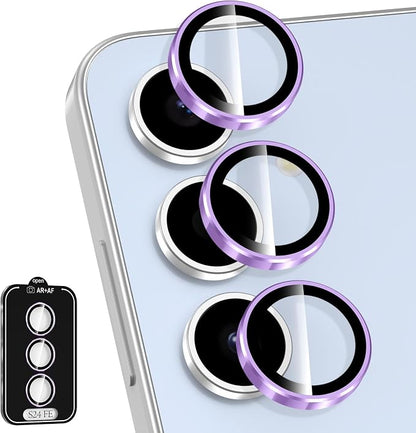for Samsung Galaxy S24 FE Camera Lens Protector, Individual Metal Ring Tempered by Btscase