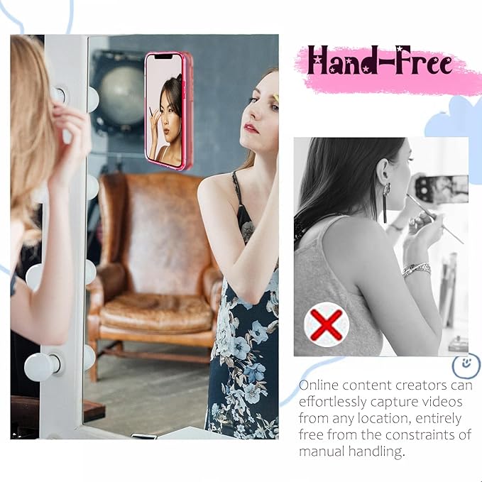AZXYI Silicone Suction Phone Case Mount, Non Slip Sticky Phone Grip - Image 5